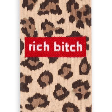 Шкарпетки Leopard - rich bitch, 40-45