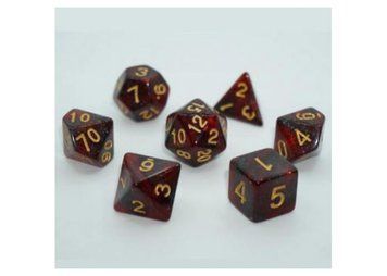 Набір кубиків - Galaxy 7 Dice Set - Red (7 шт.), Червоний