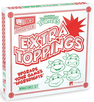 Набір альтернативних фігурок для гри Unmatched Adventures - TMNT - Extra Toppings: Ultimate Miniatures