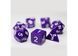 Набір кубиків - Opaque 7 Dice Set - Dark purple, Фіолетовий