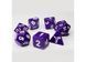 Набір кубиків - Opaque 7 Dice Set - Dark purple, Фіолетовий