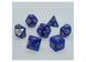 Набір кубиків Pearl 7 Dice Set - Blue (w-gold) (7 шт.), Темно-синій